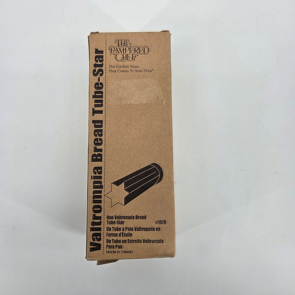 The Pampered Chef Valrompia Bread Tube Star Baking Pan #1570 New In Box
